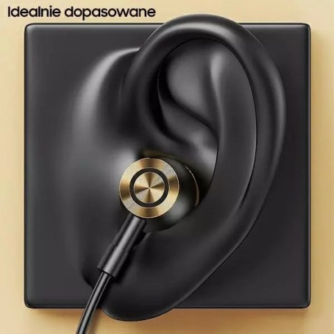 Usams USAMS Słuchawki stereo EP-43 metal USB-C czarny/black HSEP4301 Usams USAMS Słuchawki stereo EP-43 metal USB-C czarny/black HSEP4301