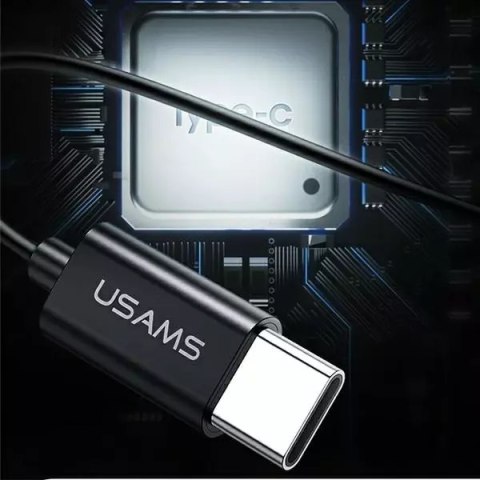 Usams USAMS Słuchawki stereo EP-43 metal USB-C czarny/black HSEP4301 Usams USAMS Słuchawki stereo EP-43 metal USB-C czarny/black HSEP4301