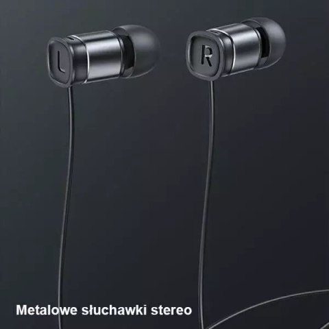 Usams USAMS Słuchawki stereo EP-46 USB-C czarny/black 1,2m HSEP4603 Usams USAMS Słuchawki stereo EP-46 USB-C czarny/black 1,2m HSEP4603