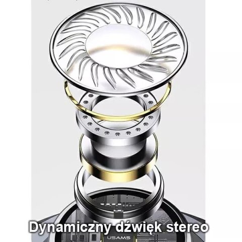 Usams USAMS Słuchawki stereo EP-46 USB-C czarny/black 1,2m HSEP4603 Usams USAMS Słuchawki stereo EP-46 USB-C czarny/black 1,2m HSEP4603