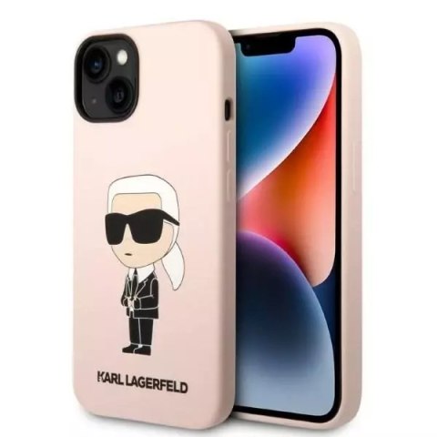 Karl Lagerfeld Etui Karl Lagerfeld KLHMP14MSNIKBCP do iPhone 14 Plus 6,7" hardcase Silicone Ikonik Magsafe różowy/pink Karl Lagerfeld Etui Karl Lagerfeld KLHMP14MSNIKBCP do iPhone 14 Plus 6,7" hardcase Silicone Ikonik Magsafe różowy/pink