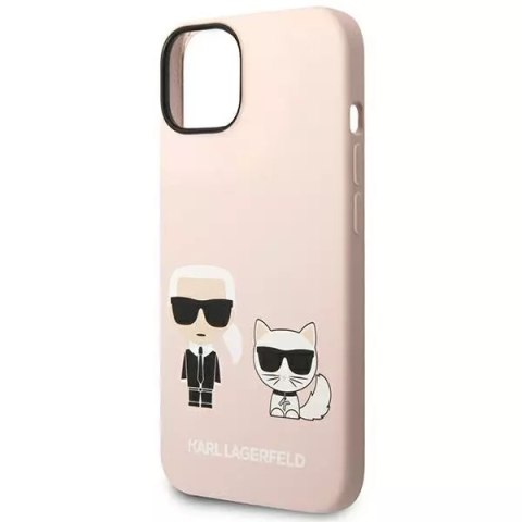 Karl Lagerfeld Etui Karl Lagerfeld KLHMP14MSSKCI do iPhone 14 Plus 6,7" hardcase Silicone Karl & Choupette Magsafe jasnoróżowy/light pink Karl Lagerfeld Etui Karl Lagerfeld KLHMP14MSSKCI do iPhone 14 Plus 6,7" hardcase Silicone Karl & Choupette Magsafe jasnoróżowy/light pink