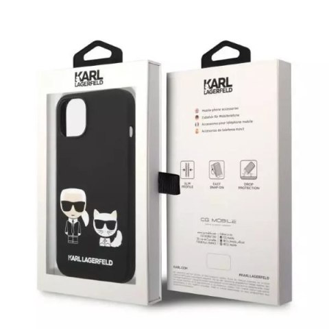 Karl Lagerfeld Etui Karl Lagerfeld KLHMP14MSSKCK do iPhone 14 Plus 6,7" hardcase Liquid Silicone Karl & Choupette Magsafe czarny/black Karl Lagerfeld Etui Karl Lagerfeld KLHMP14MSSKCK do iPhone 14 Plus 6,7" hardcase Liquid Silicone Karl & Choupette Magsafe czarny/black