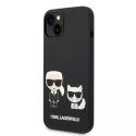 Karl Lagerfeld Etui Karl Lagerfeld KLHMP14MSSKCK do iPhone 14 Plus 6,7" hardcase Liquid Silicone Karl & Choupette Magsafe czarny/black