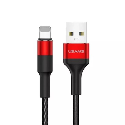 Usams USAMS Kabel pleciony U5 2A lightning czerwony/red 1,2m SJ220IP02 (US-SJ220) Usams USAMS Kabel pleciony U5 2A lightning czerwony/red 1,2m SJ220IP02 (US-SJ220)