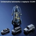 Usams USAMS Ładowarka samochodowa 1xUSB+1xUSB-C C32 30W Fast Charge czarny/black CC164CC01 (US-CC164)