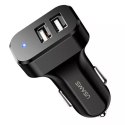 Usams USAMS Ładowarka samochodowa 2xUSB C13 2,1A czarny/black (only head) CC87TC01