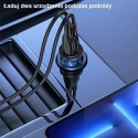 Usams USAMS Ładowarka samochodowa C31 3A 2xUSB-A Fast Charge niebieski/blue CC162CC02 (US-CC162)