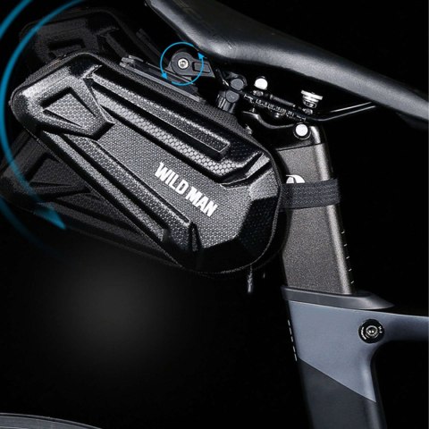 Wildman Sakwa rowerowa Wildman Bicycle Saddle Bag XT7 Etui torba na rower uchwyt rowerowy pod siodełko 1.2l Czarna Wildman Sakwa rowerowa Wildman Bicycle Saddle Bag XT7 Etui torba na rower uchwyt rowerowy pod siodełko 1.2l Czarna