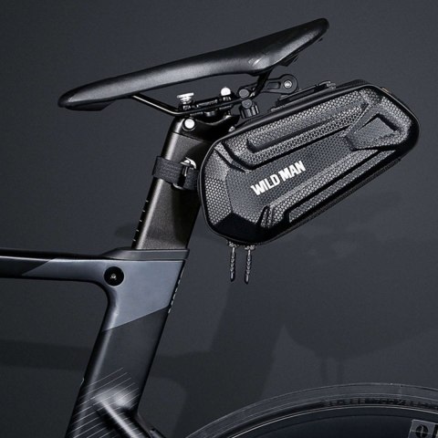 Wildman Sakwa rowerowa Wildman Bicycle Saddle Bag XT7 Etui torba na rower uchwyt rowerowy pod siodełko 1.2l Czarna Wildman Sakwa rowerowa Wildman Bicycle Saddle Bag XT7 Etui torba na rower uchwyt rowerowy pod siodełko 1.2l Czarna