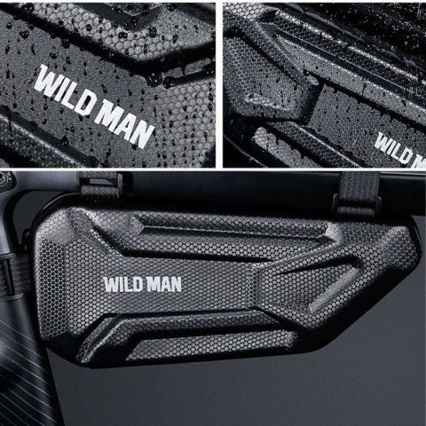 Wildman Sakwa rowerowa Wildman Hard Shell Bicycle Bag XT4 Etui torba na rower motor pod ramę 1,5L Czarna Wildman Sakwa rowerowa Wildman Hard Shell Bicycle Bag XT4 Etui torba na rower motor pod ramę 1,5L Czarna