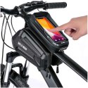 Wildman Sakwa rowerowa wodoodporna Wildman Bag XT6 Etui odpinane na telefon 6.8 cali ramę rower torba 1.2l czarna