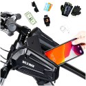 Wildman Sakwa rowerowa wodoodporna Wildman Bag XT6 Etui odpinane na telefon 6.8 cali ramę rower torba 1.2l czarna