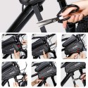 Wildman Sakwa rowerowa wodoodporna Wildman Bag XT6 Etui odpinane na telefon 6.8 cali ramę rower torba 1.2l czarna