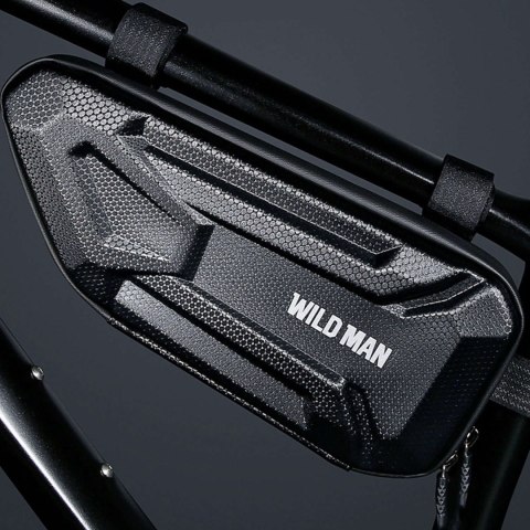 Wildman Sakwa rowerowa Wildman Hard Shell Bicycle Bag XT4 Etui torba na rower motor pod ramę 1,5L Czarna Wildman Sakwa rowerowa Wildman Hard Shell Bicycle Bag XT4 Etui torba na rower motor pod ramę 1,5L Czarna