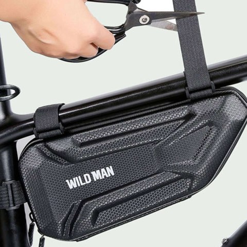 Wildman Sakwa rowerowa Wildman Hard Shell Bicycle Bag XT4 Etui torba na rower motor pod ramę 1,5L Czarna Wildman Sakwa rowerowa Wildman Hard Shell Bicycle Bag XT4 Etui torba na rower motor pod ramę 1,5L Czarna