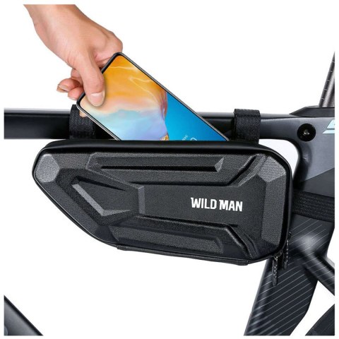 Wildman Sakwa rowerowa Wildman Hard Shell Bicycle Bag XT4 Etui torba na rower motor pod ramę 1,5L Czarna Wildman Sakwa rowerowa Wildman Hard Shell Bicycle Bag XT4 Etui torba na rower motor pod ramę 1,5L Czarna