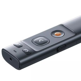 Baseus Wielofunkcyjny pilot Baseus Orange Dot do prezentacji, ze wskaźnikiem laserowym (szary)