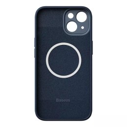 Baseus Zestaw ochronny Baseus Liquid Silica etui magnetyczne i szkło hartowane do iPhone 14 Plus (niebieski)
