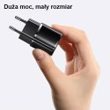 Usams USAMS Ładowarka sieciowa 1x USB-C T36 mini 20W + kabel USB-C-Lightning czarny/black PD3.0 Fast Charging XFKXLOGTL01 (US-CC124+US