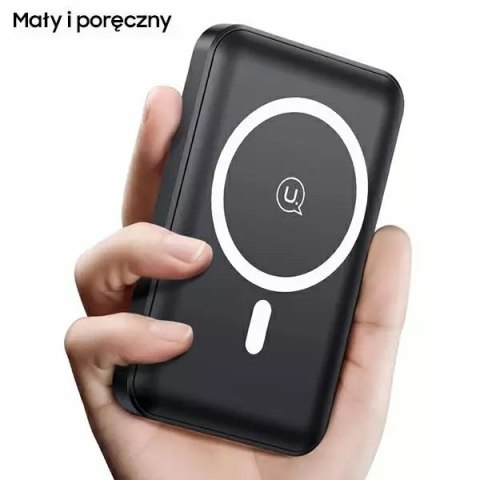 Usams USAMS Powerbank PB64 10000mAh 20W QC3.0+PD Magnetic Wireless Fast Charge biały/white 10KCD17302 (US-CD173) Usams USAMS Powerbank PB64 10000mAh 20W QC3.0+PD Magnetic Wireless Fast Charge biały/white 10KCD17302 (US-CD173)