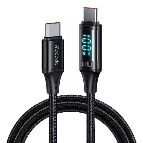 Mcdodo Kabel USB-C do USB-C Mcdodo CA-1100, 100W, 1.2m (czarny) Mcdodo Kabel USB-C do USB-C Mcdodo CA-1100, 100W, 1.2m (czarny)