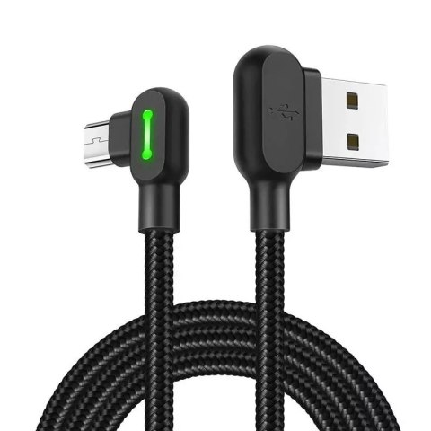 Mcdodo Kabel USB do Micro USB kątowy Mcdodo CA-5280 LED, 0.5m (czarny) Mcdodo Kabel USB do Micro USB kątowy Mcdodo CA-5280 LED, 0.5m (czarny)