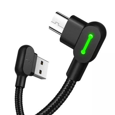 Mcdodo Kabel USB do Micro USB kątowy Mcdodo CA-5280 LED, 0.5m (czarny) Mcdodo Kabel USB do Micro USB kątowy Mcdodo CA-5280 LED, 0.5m (czarny)