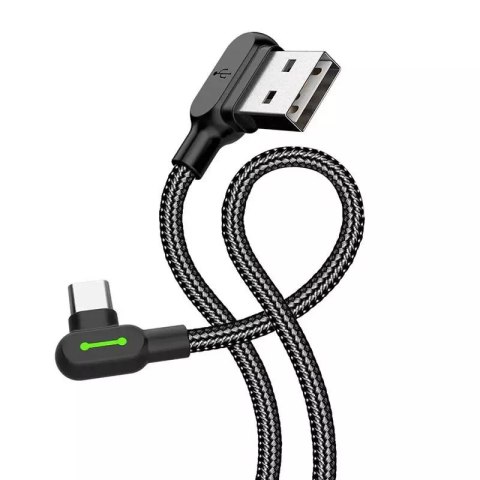 Mcdodo Kabel USB do USB-C kątowy Mcdodo CA-5280 LED, 1.8m (czarny) Mcdodo Kabel USB do USB-C kątowy Mcdodo CA-5280 LED, 1.8m (czarny)