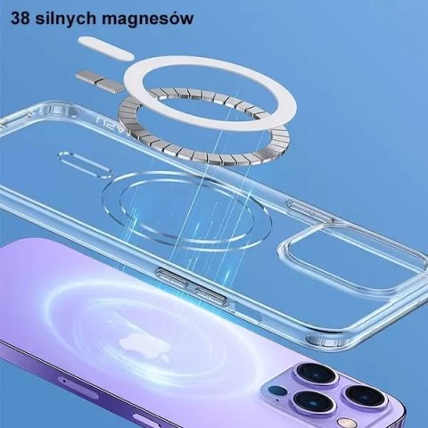 Usams Etui USAMS Ice Magnet do iPhone 14 Plus 6,7" IP14MBC01 (US-BH801) transparent Usams Etui USAMS Ice Magnet do iPhone 14 Plus 6,7" IP14MBC01 (US-BH801) transparent