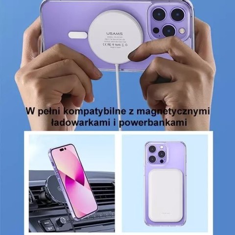 Usams Etui USAMS Ice Magnet do iPhone 14 Plus 6,7" IP14MBC01 (US-BH801) transparent Usams Etui USAMS Ice Magnet do iPhone 14 Plus 6,7" IP14MBC01 (US-BH801) transparent