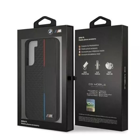 BMW Etui BMW BMHCS22MTRTBK do Galaxy S22+ S906 hardcase M Collection Triangles czarny/black BMW Etui BMW BMHCS22MTRTBK do Galaxy S22+ S906 hardcase M Collection Triangles czarny/black