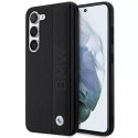 BMW Etui BMW do Samsung Galaxy S23 HardCase Leather Textured & Stripe czarny