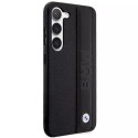 BMW Etui BMW do Samsung Galaxy S23 HardCase Leather Textured & Stripe czarny