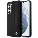 BMW Etui BMW do Samsung Galaxy S23+ Plus HardCase Leather Textured & Stripe czarny