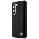 BMW Etui BMW do Samsung Galaxy S23+ Plus HardCase Leather Textured & Stripe czarny