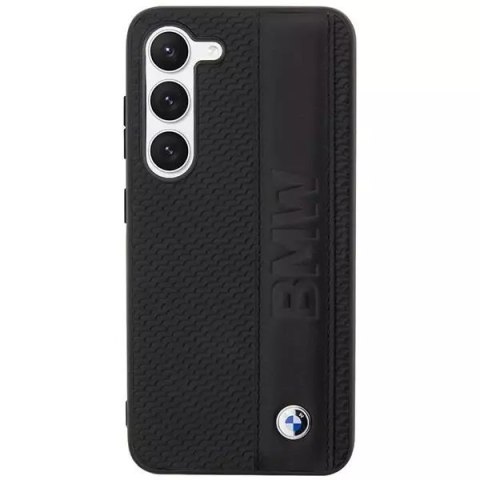 BMW Etui BMW do Samsung Galaxy S23+ Plus HardCase Leather Textured & Stripe czarny BMW Etui BMW do Samsung Galaxy S23+ Plus HardCase Leather Textured & Stripe czarny
