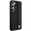 BMW Etui BMW do Samsung Galaxy S23+ Plus HardCase Leather Textured & Stripe czarny