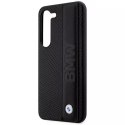 BMW Etui BMW do Samsung Galaxy S23+ Plus HardCase Leather Textured & Stripe czarny