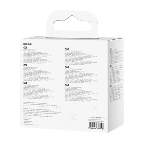 Baseus Ładowarka sieciowa Baseus GaN5 Pro, USB-C + USB, 100W + kabel (czarna) Baseus Ładowarka sieciowa Baseus GaN5 Pro, USB-C + USB, 100W + kabel (czarna)