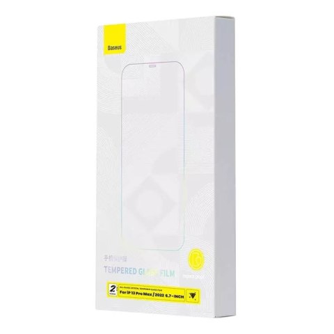Baseus Szkło hartowane 0.3mm Baseus Crystal do iPhone 14 Plus/13 Pro Max (2szt) Baseus Szkło hartowane 0.3mm Baseus Crystal do iPhone 14 Plus/13 Pro Max (2szt)