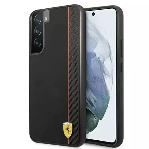 Ferrari Etui Ferrari FESAXHCS22MBK do Galaxy S22+ S906hardcase On Track Carbon Stripe czarny/black Ferrari Etui Ferrari FESAXHCS22MBK do Galaxy S22+ S906hardcase On Track Carbon Stripe czarny/black