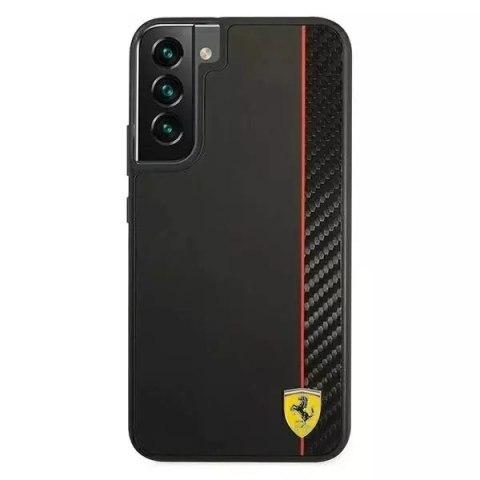 Ferrari Etui Ferrari FESAXHCS22MBK do Galaxy S22+ S906hardcase On Track Carbon Stripe czarny/black Ferrari Etui Ferrari FESAXHCS22MBK do Galaxy S22+ S906hardcase On Track Carbon Stripe czarny/black