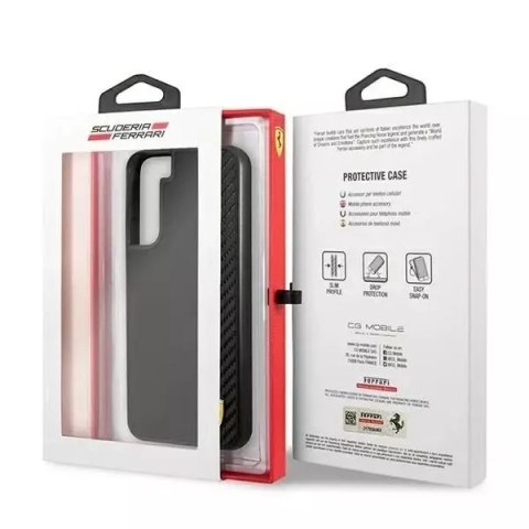 Ferrari Etui Ferrari FESAXHCS22MBK do Galaxy S22+ S906hardcase On Track Carbon Stripe czarny/black Ferrari Etui Ferrari FESAXHCS22MBK do Galaxy S22+ S906hardcase On Track Carbon Stripe czarny/black
