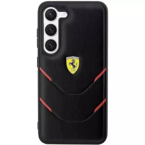 Ferrari Etui Ferrari do Samsung Galaxy S23 HardCase Hot Stamp Lines czarny Ferrari Etui Ferrari do Samsung Galaxy S23 HardCase Hot Stamp Lines czarny