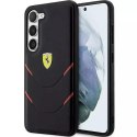Ferrari Etui Ferrari do Samsung Galasy S23+ Plus HardCase Hot Stamp Lines czarny
