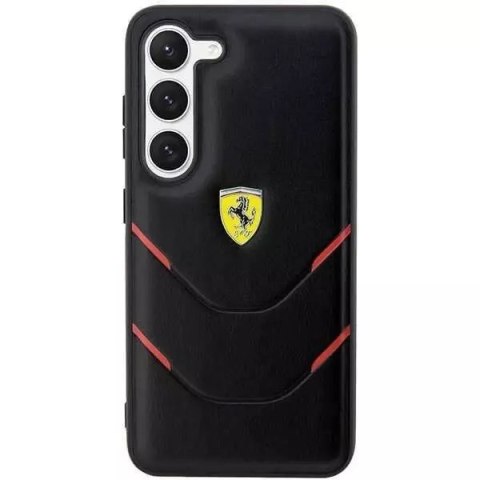 Ferrari Etui Ferrari do Samsung Galasy S23+ Plus HardCase Hot Stamp Lines czarny Ferrari Etui Ferrari do Samsung Galasy S23+ Plus HardCase Hot Stamp Lines czarny