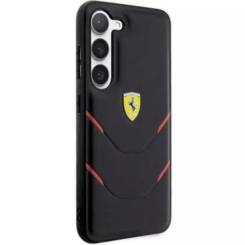 Ferrari Etui Ferrari do Samsung Galasy S23+ Plus HardCase Hot Stamp Lines czarny Ferrari Etui Ferrari do Samsung Galasy S23+ Plus HardCase Hot Stamp Lines czarny