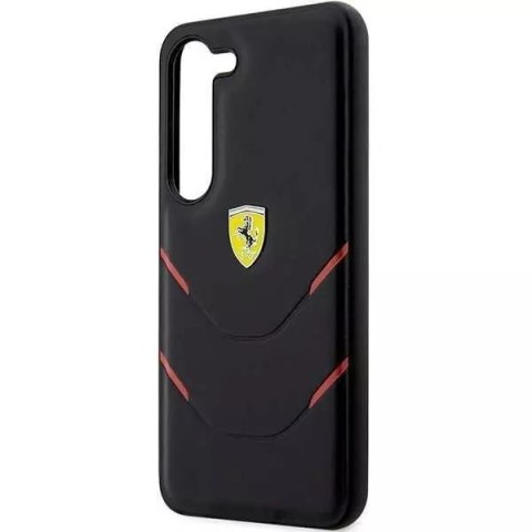 Ferrari Etui Ferrari do Samsung Galasy S23+ Plus HardCase Hot Stamp Lines czarny Ferrari Etui Ferrari do Samsung Galasy S23+ Plus HardCase Hot Stamp Lines czarny