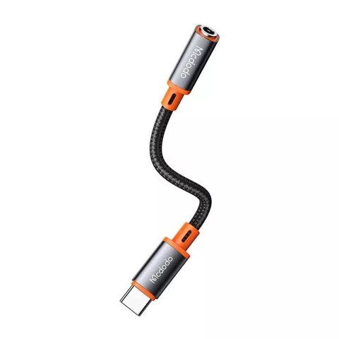 Mcdodo Adapter audio USB-C do AUX mini jack 3.5mm Mcdodo CA-7561, DAC, 0.11m (czarny) Mcdodo Adapter audio USB-C do AUX mini jack 3.5mm Mcdodo CA-7561, DAC, 0.11m (czarny)